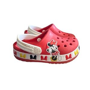 Crocs Kids' Minnie Mouse Red Clogs - size